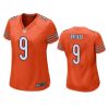 women jaquan brisker bears orange game jersey