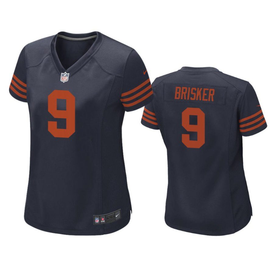 women jaquan brisker bears throwback game navy jersey