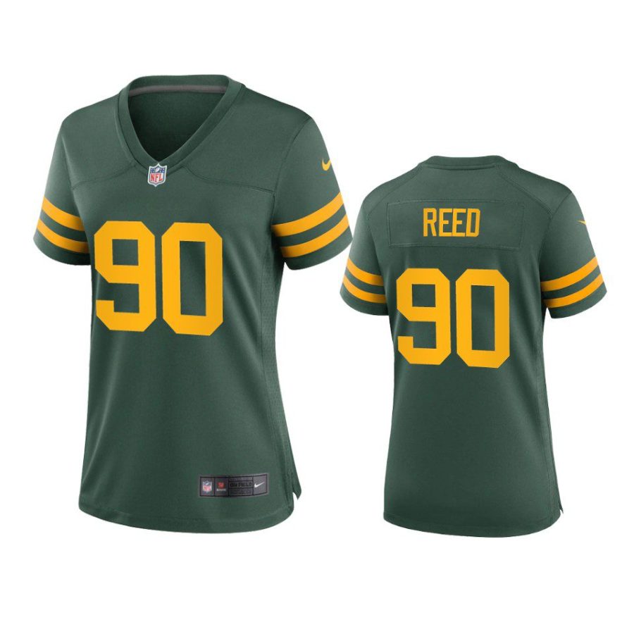 women jarran reed packers alternate game green jersey