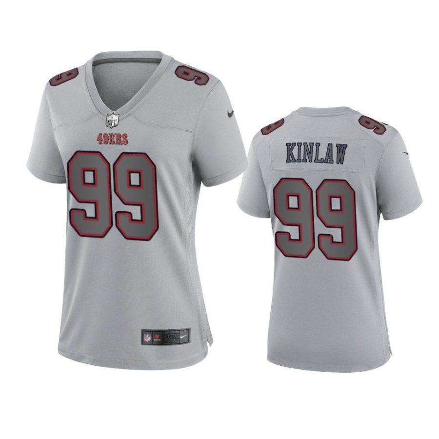 women javon kinlaw 49ers gray atmosphere fashion game jersey