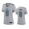 women jaycee horn panthers gray atmosphere fashion game jersey