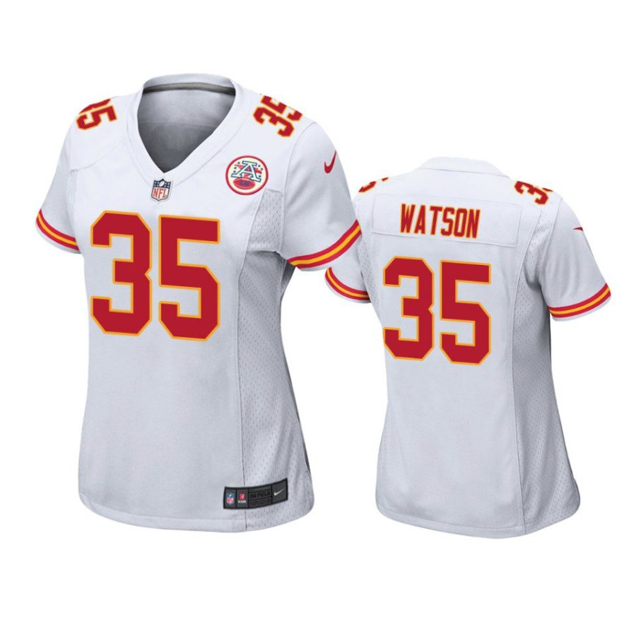 women jaylen watson chiefs game white jersey