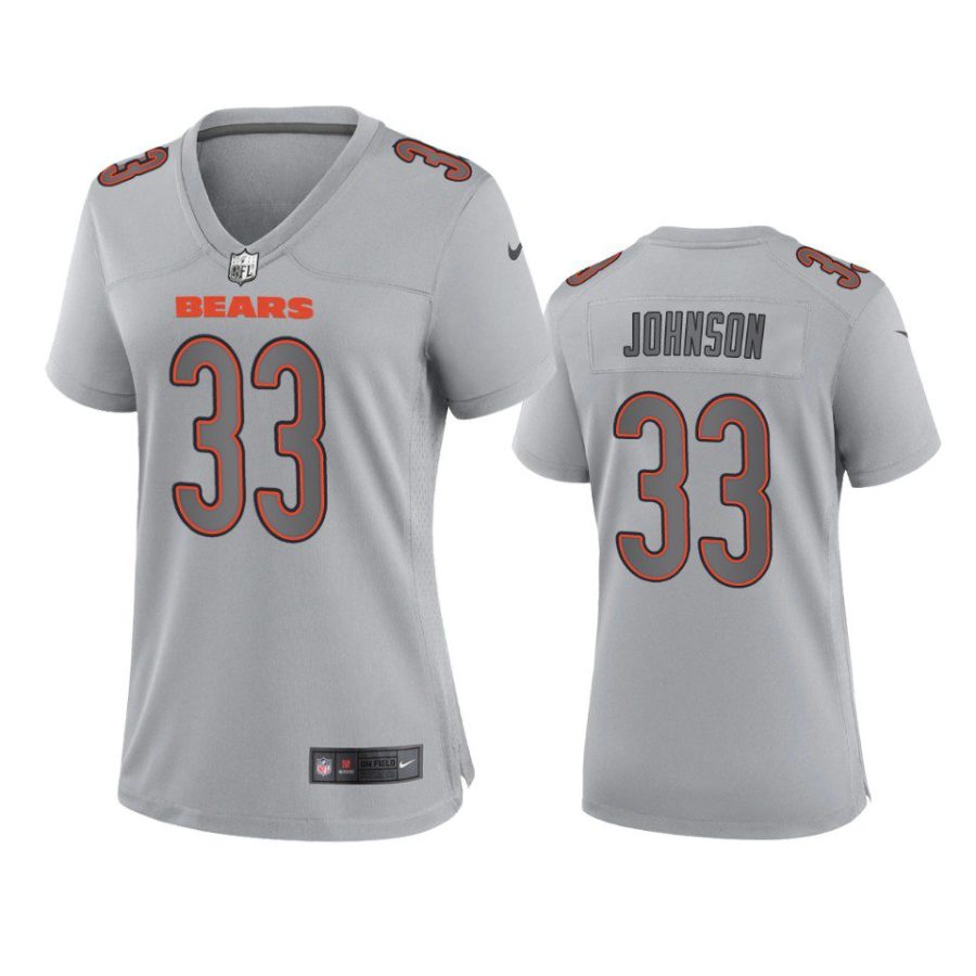 women jaylon johnson bears gray atmosphere fashion game jersey