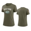 women jets olive 2022 salute to service legend t shirt