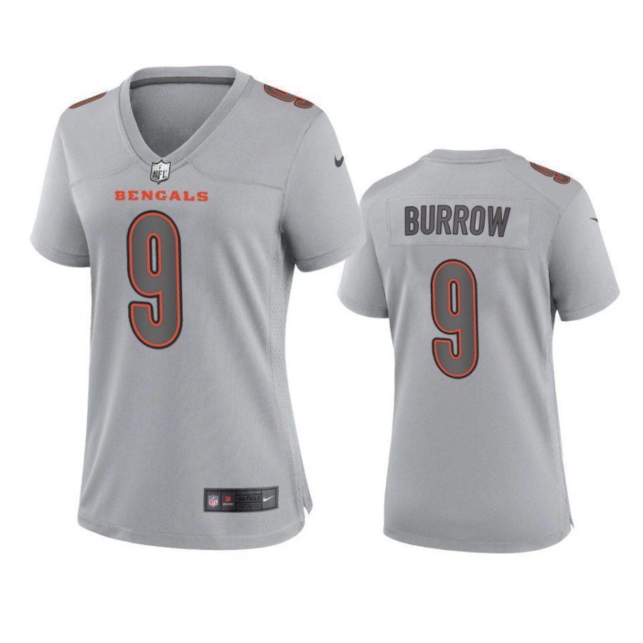 women joe burrow bengals atmosphere fashion game gray jersey