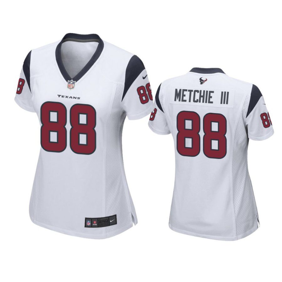 women john metchie iii texans game white jersey