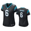 women johnny hekker panthers black game jersey