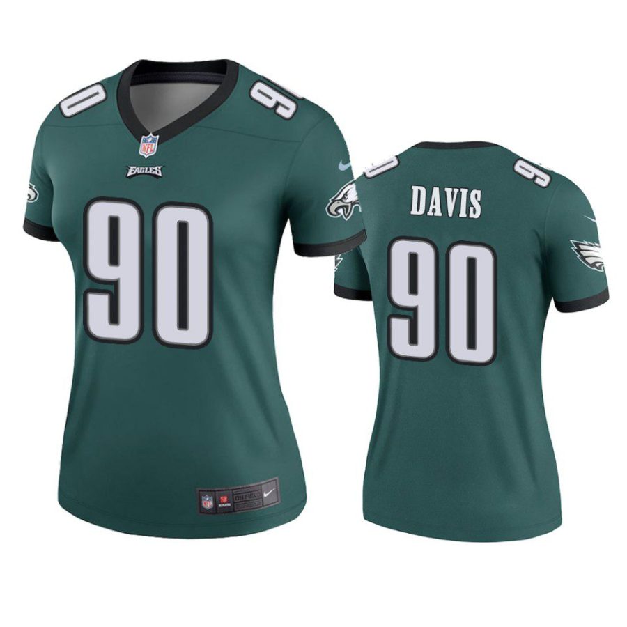 women jordan davis eagles green legend jersey