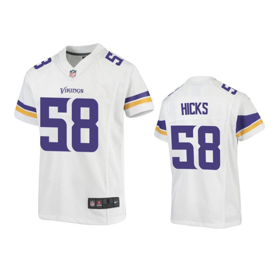 women jordan hicks vikings game white jersey 0a