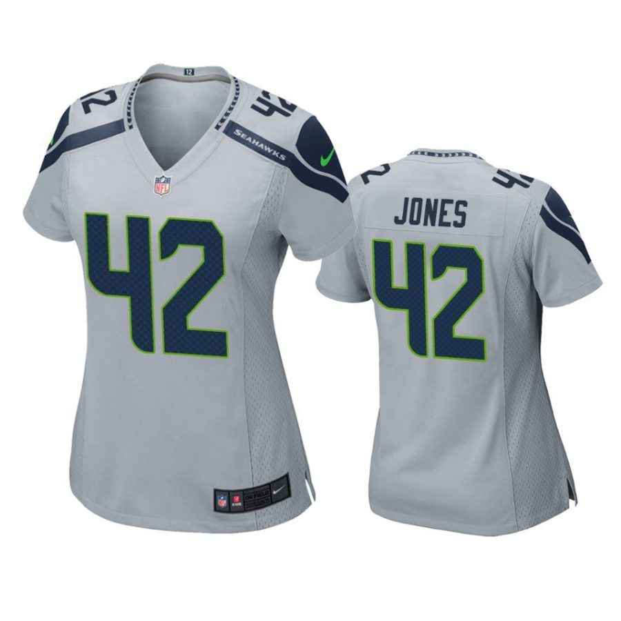 women josh jones seahawks gray game jersey