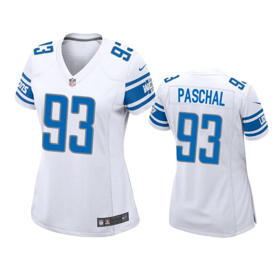 women josh paschal lions game white jersey