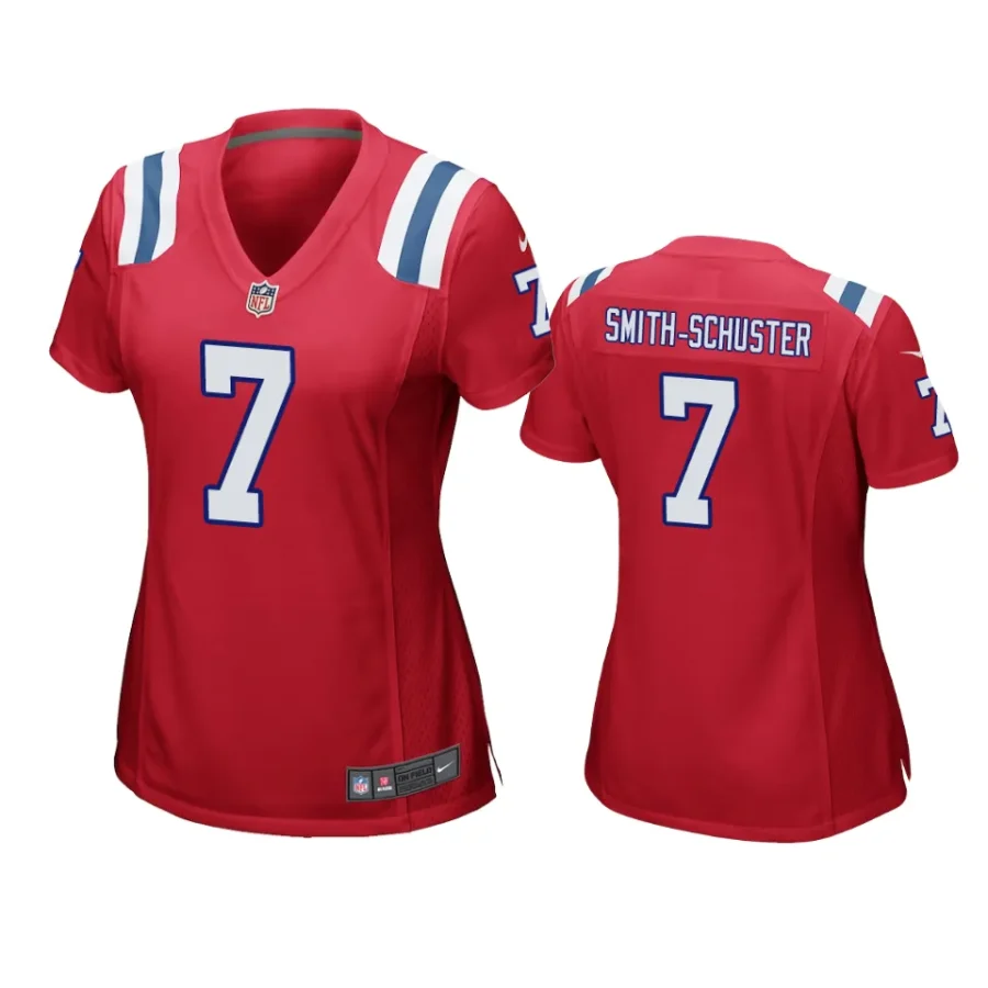 women juju smith schuster patriots red game jersey