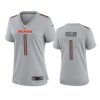 women justin fields bears gray atmosphere fashion game jersey