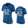 women justin jackson lions throwback game blue jersey