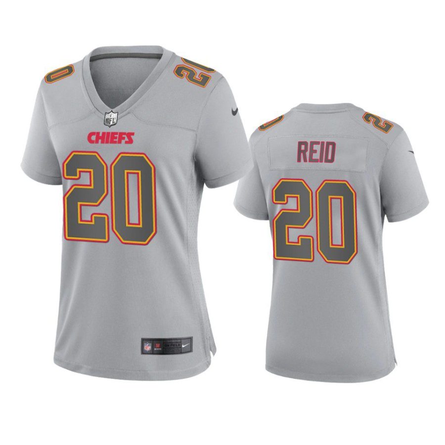 women justin reid chiefs gray atmosphere fashion game jersey