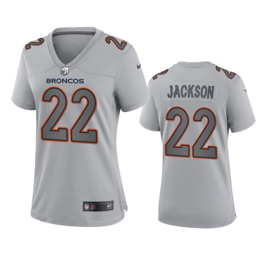 women kareem jackson broncos atmosphere fashion game gray jersey