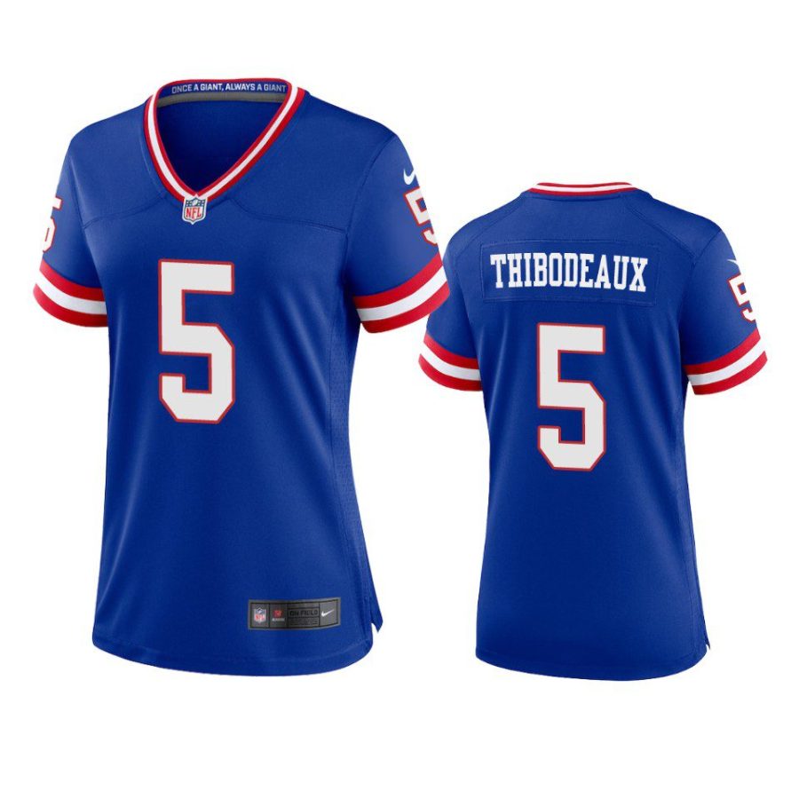 women kayvon thibodeaux giants classic game royal jersey