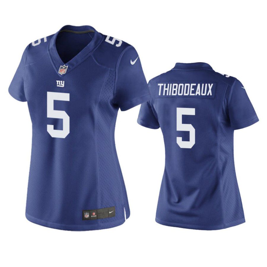 women kayvon thibodeaux giants game royal jersey