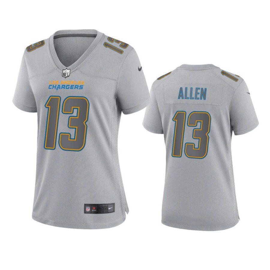 women keenan allen chargers atmosphere fashion game gray jersey