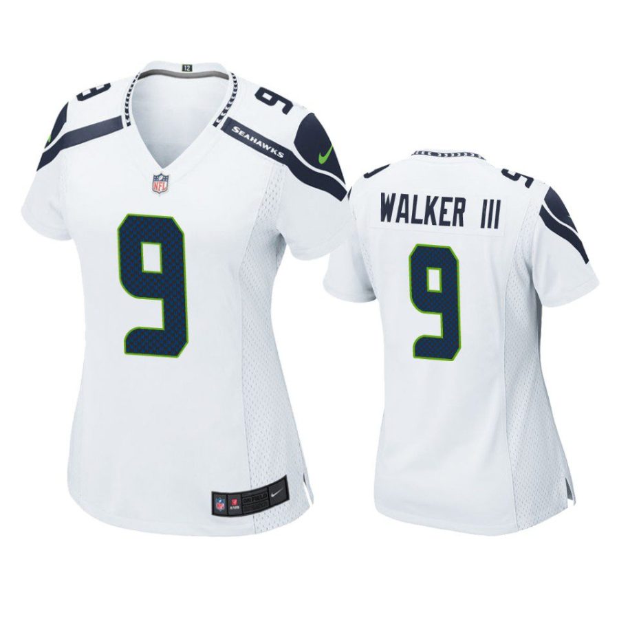 women kenneth walker iii seahawks game white jersey