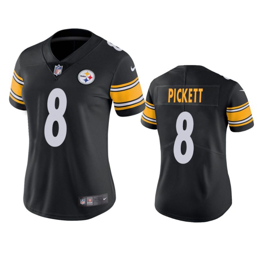 women kenny pickett steelers black vapor limited jersey