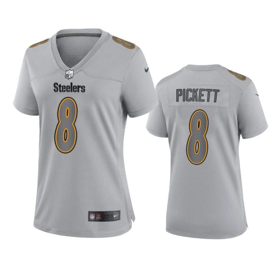 women kenny pickett steelers gray atmosphere fashion game jersey