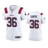 women kevin harris patriots game white jersey