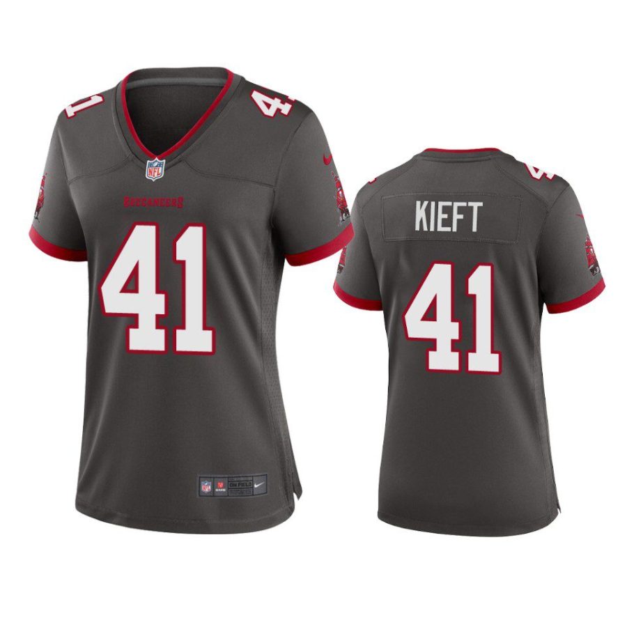 women ko kieft buccaneers alternate game pewter jersey