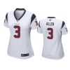 women kyle allen texans game white jersey