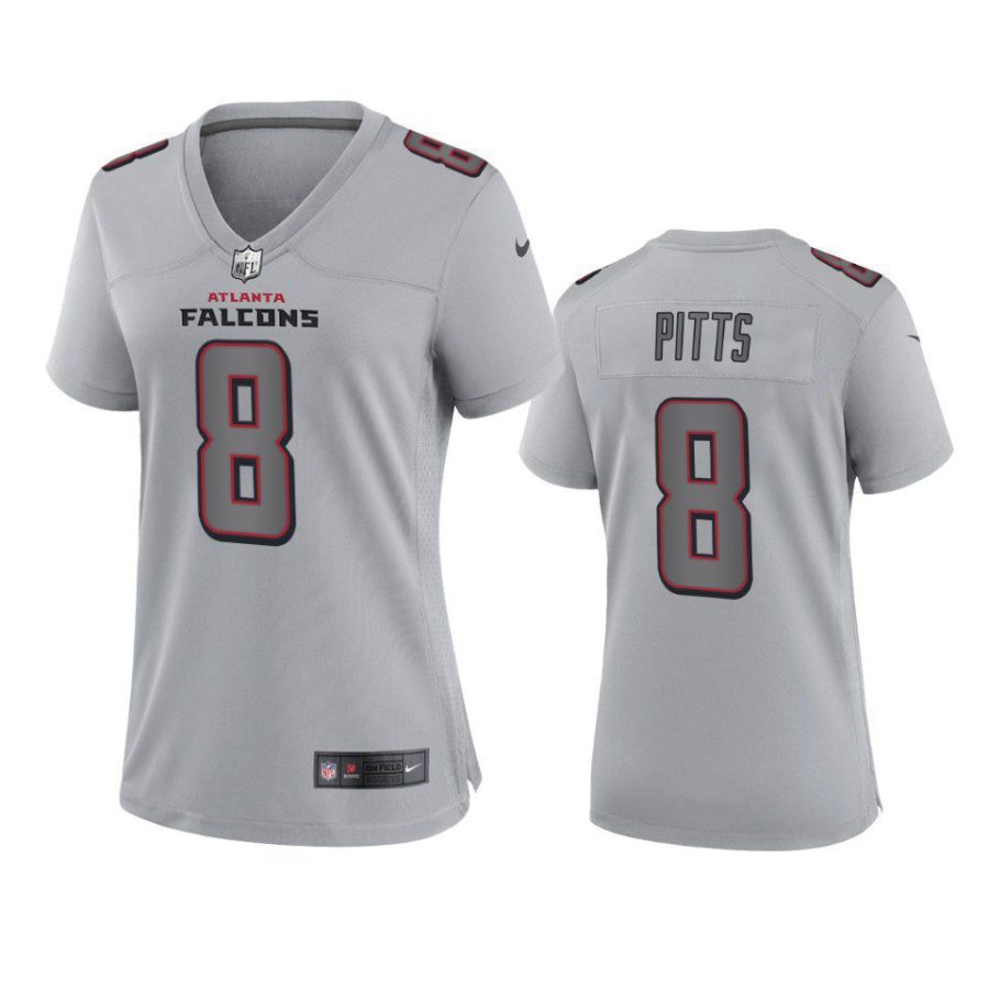 women kyle pitts falcons atmosphere fashion game gray jersey