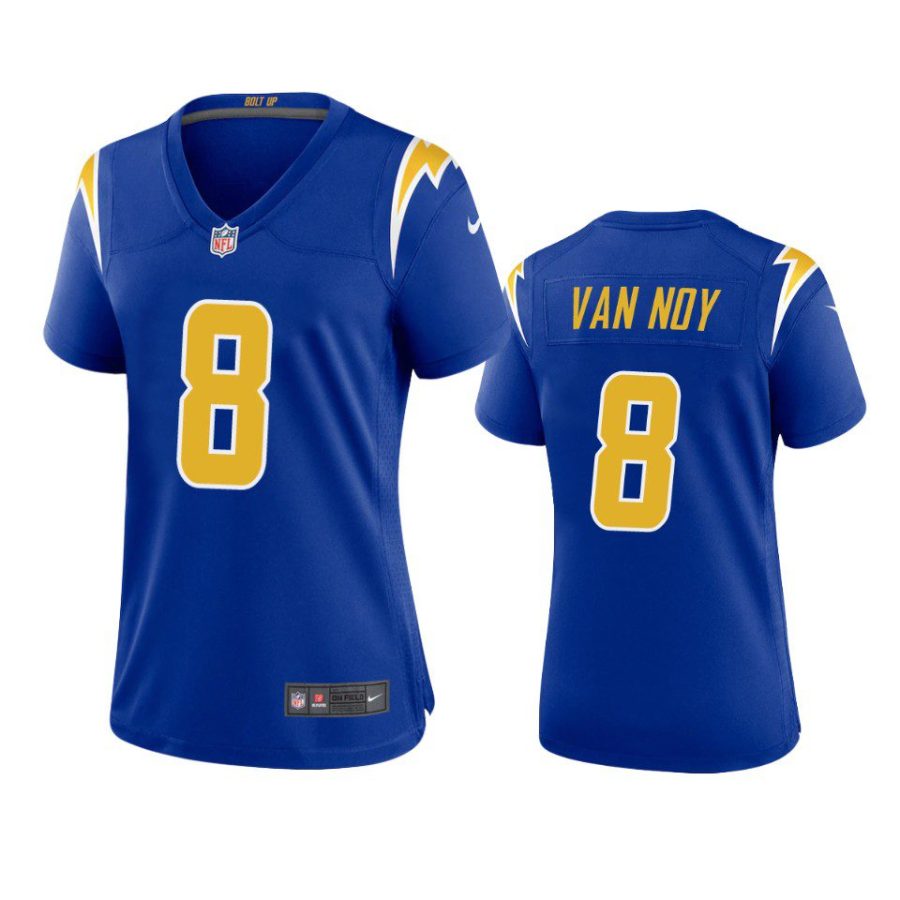 women kyle van noy chargers alternate game royal jersey