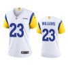 women kyren williams rams alternate game white jersey