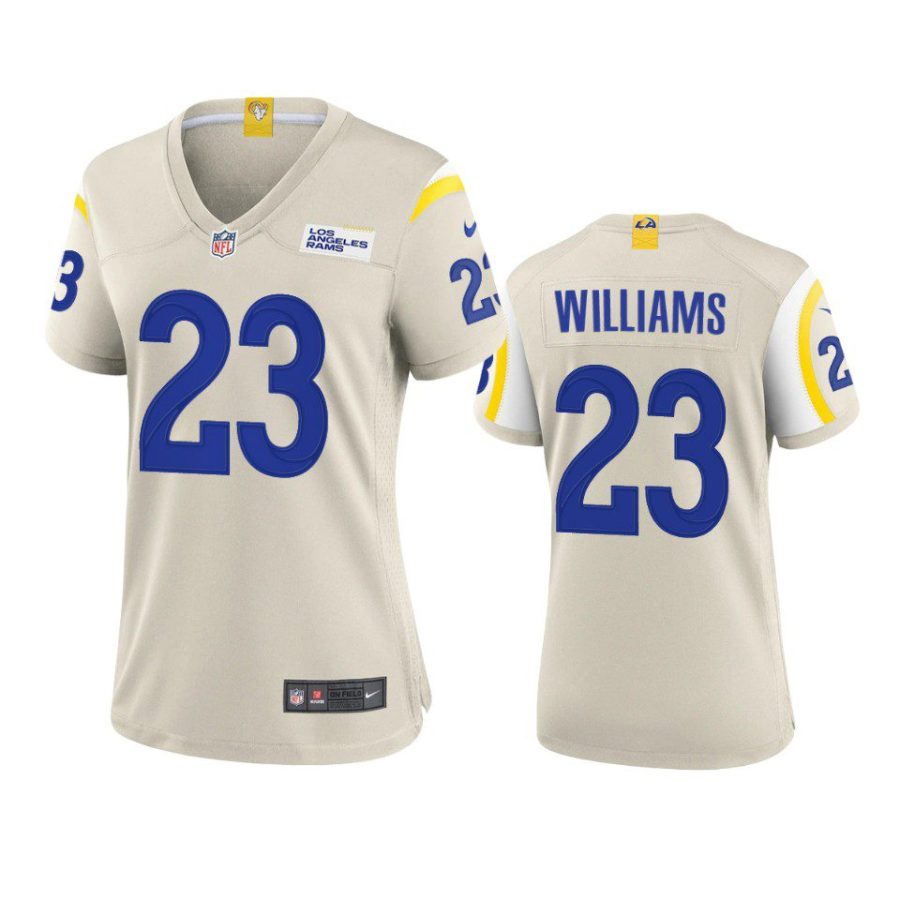 women kyren williams rams game bone jersey