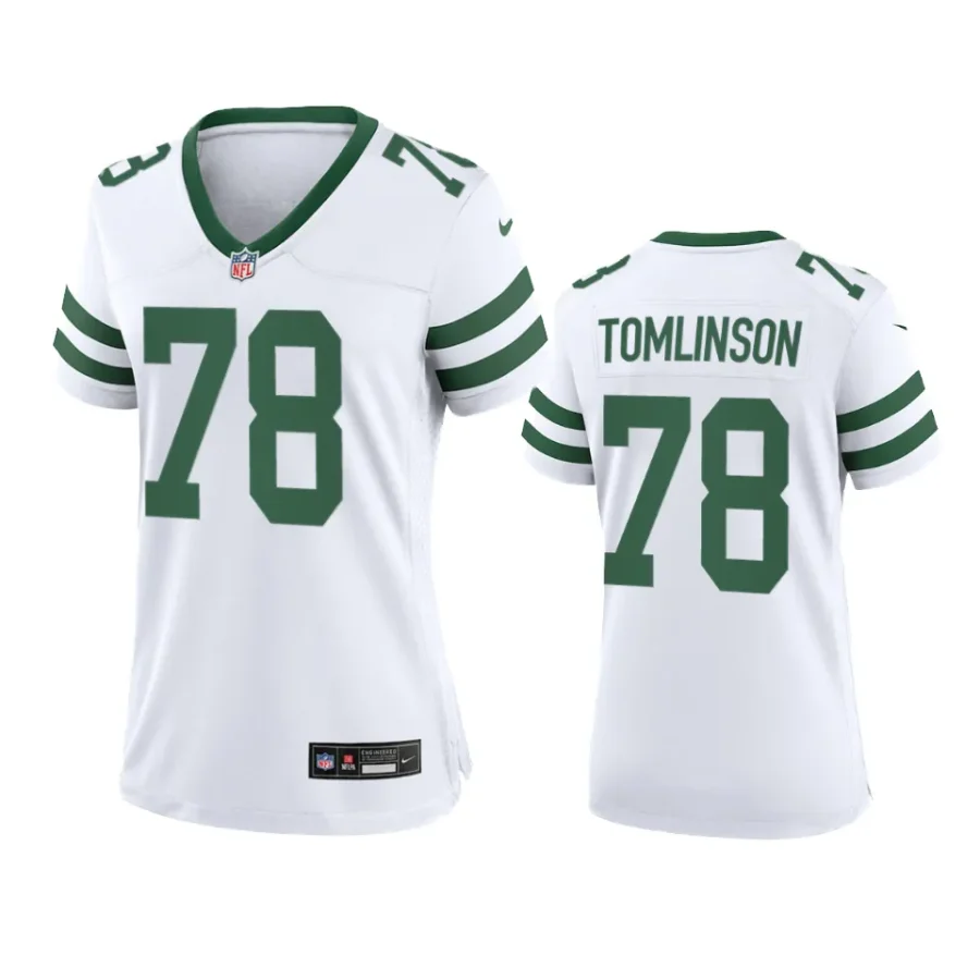 women laken tomlinson jets legacy game white jersey