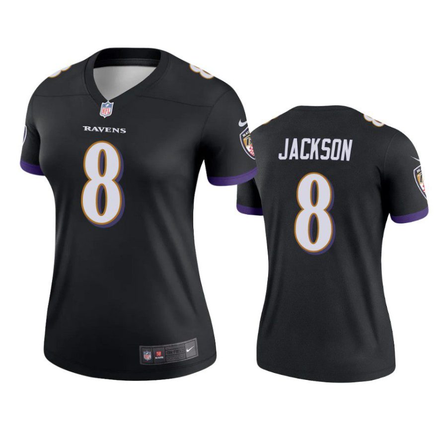 women lamar jackson ravens black legend jersey