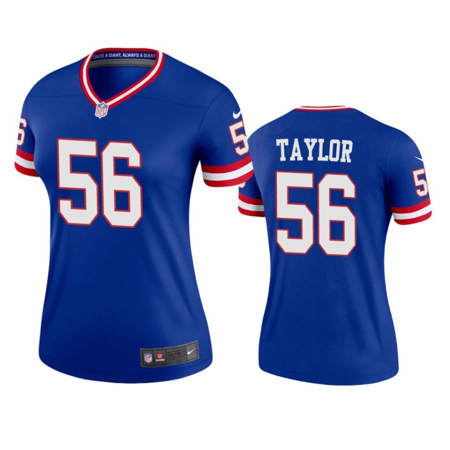 women lawrence taylor giants royal classic legend jersey