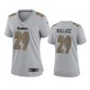 women levi wallace steelers gray atmosphere fashion game jersey