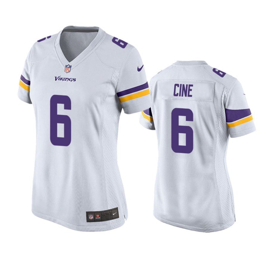 women lewis cine vikings game white jersey