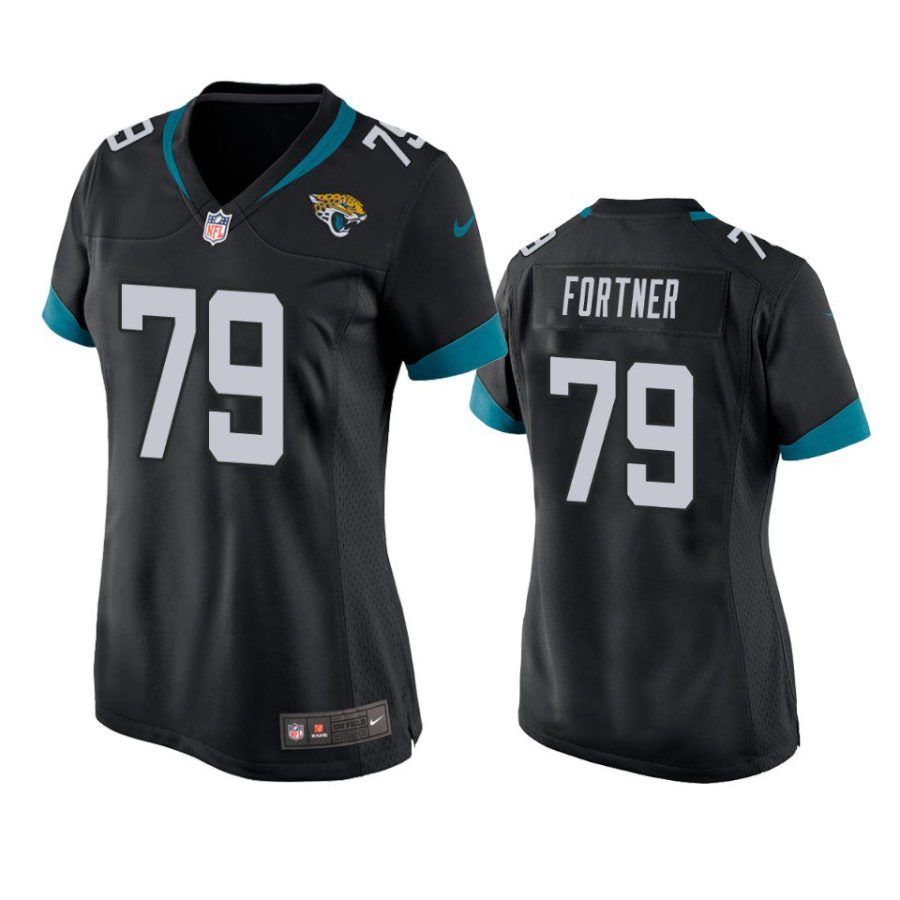 women luke fortner jaguars game black jersey