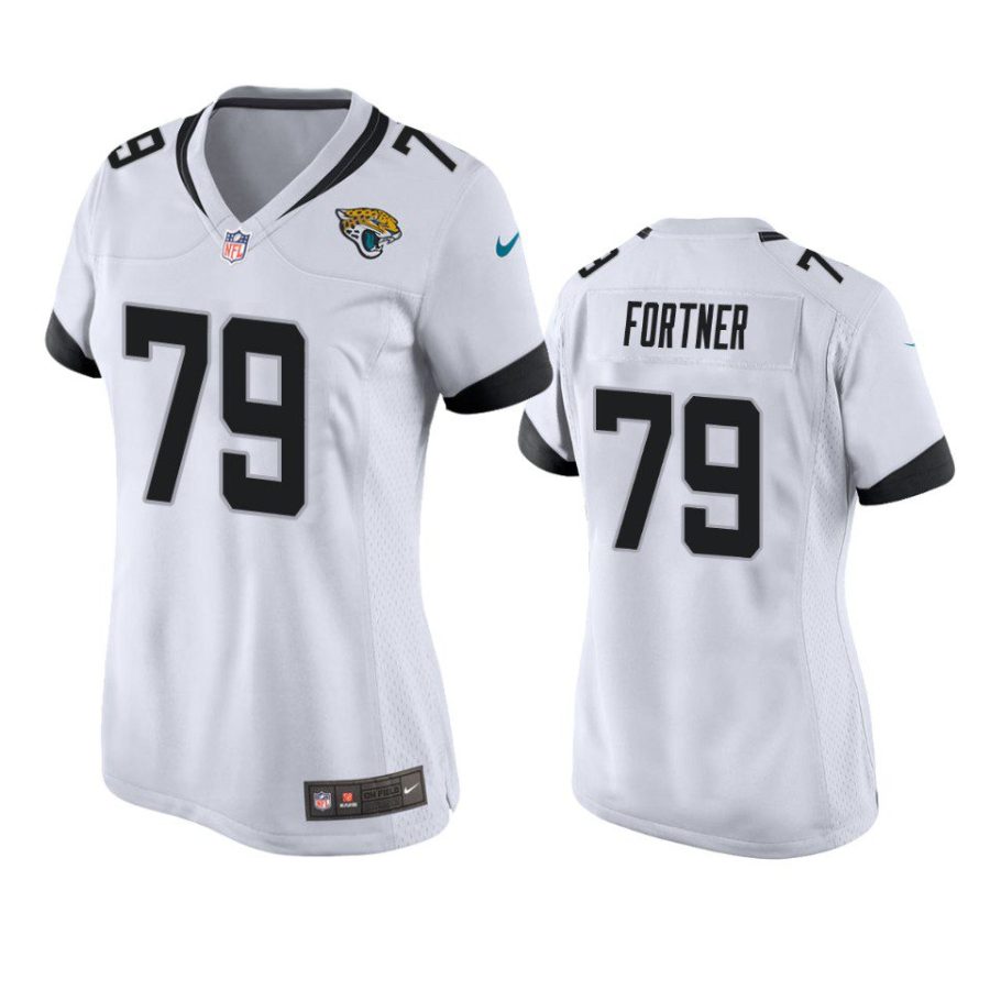 women luke fortner jaguars game white jersey