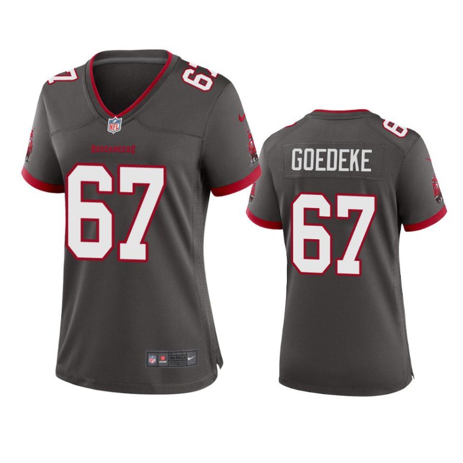 women luke goedeke buccaneers alternate game pewter jersey