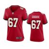 women luke goedeke buccaneers game red jersey