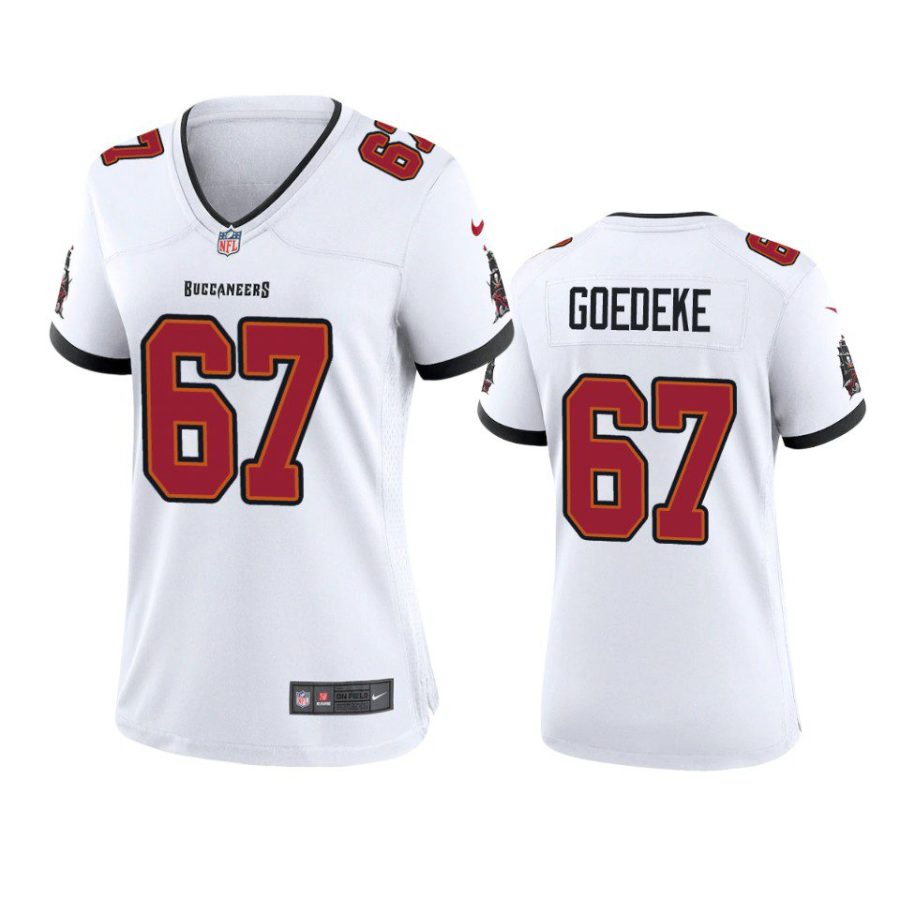 women luke goedeke buccaneers game white jersey