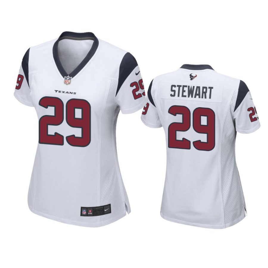 women m.j. stewart texans game white jersey