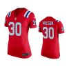 women mack wilson patriots game red jersey