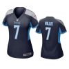 women malik willis titans game navy jersey