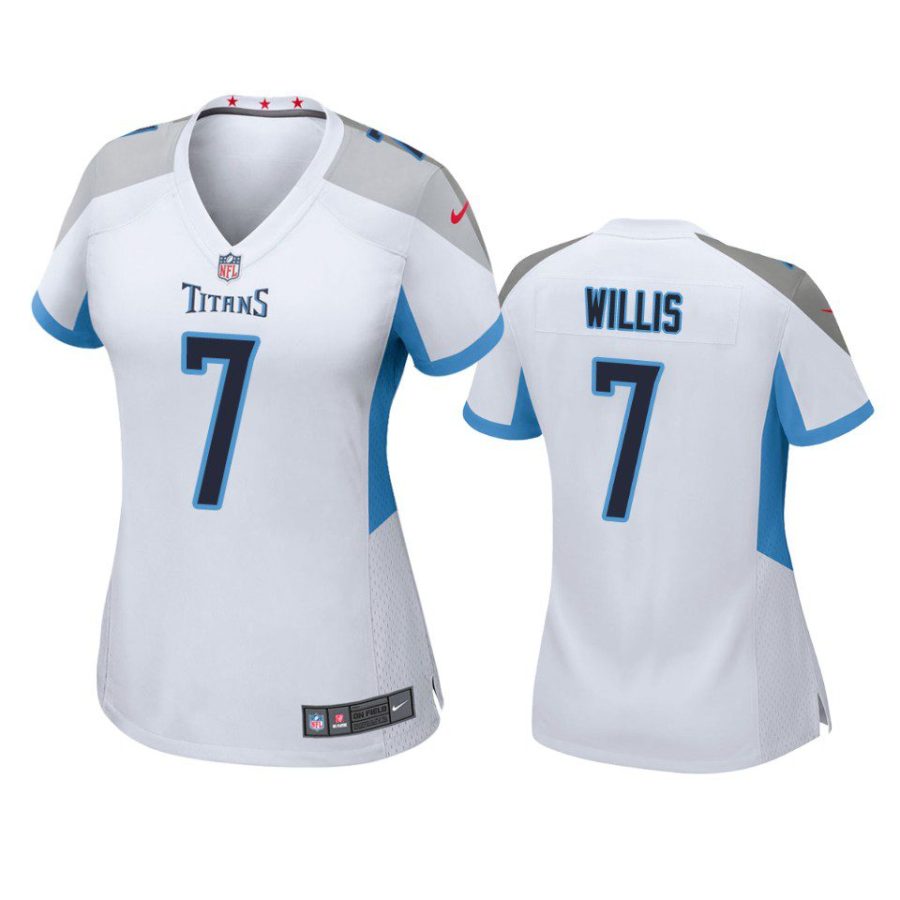 women malik willis titans game white jersey