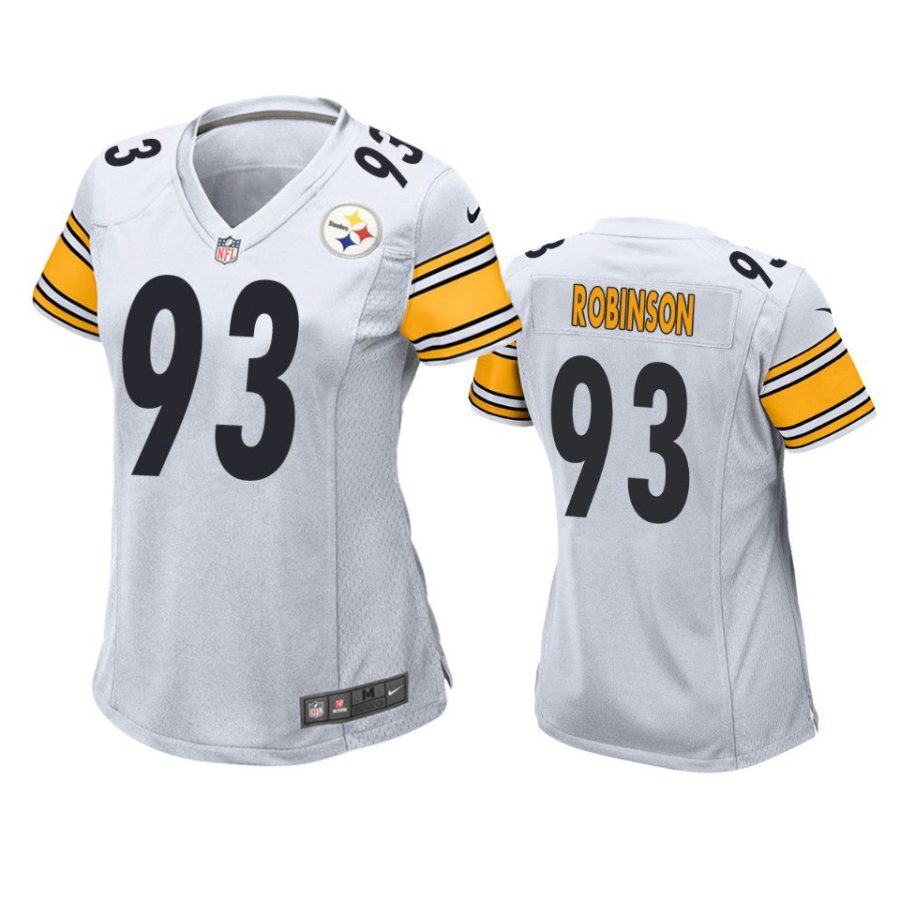 women mark robinson steelers game white jersey