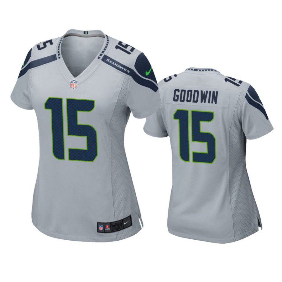 women marquise goodwin seahawks game gray jersey