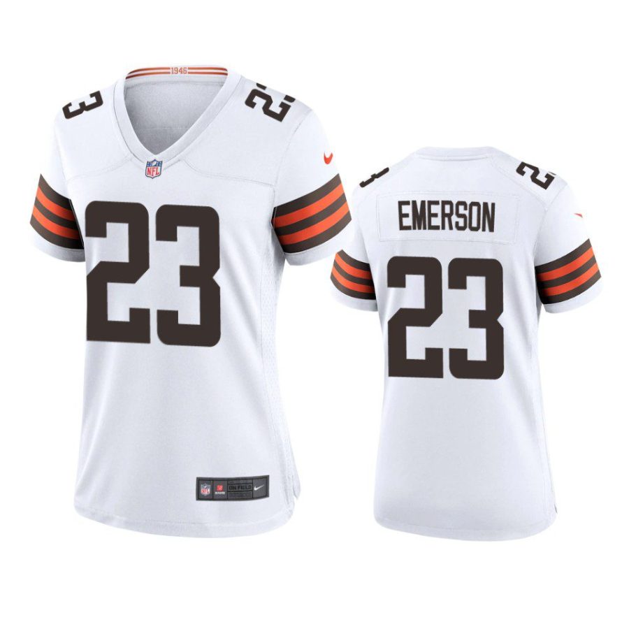 women martin emerson browns game white jersey